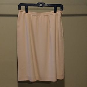Rena Rowen Size 6 silk pencil skirt, dusty pink
